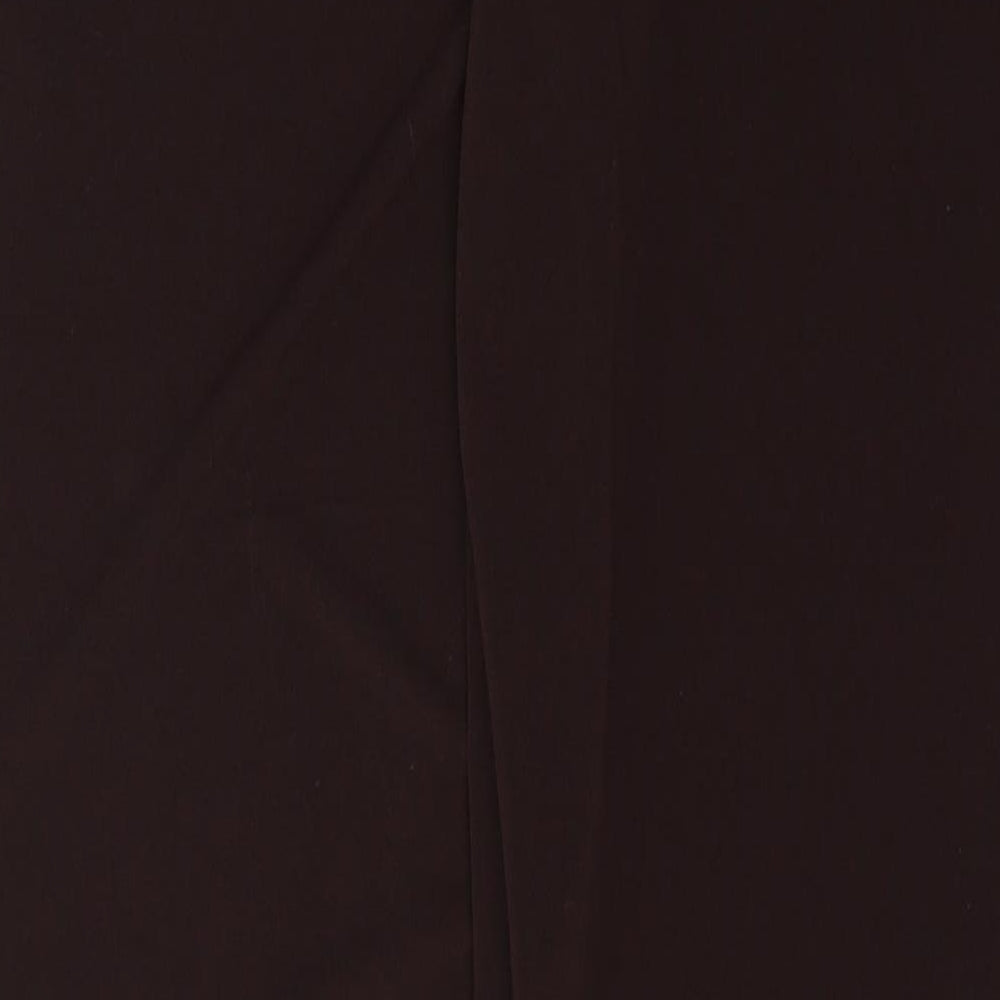 Preworn Womens Black  Polyester Trousers  Size M L31 in Regular Tie