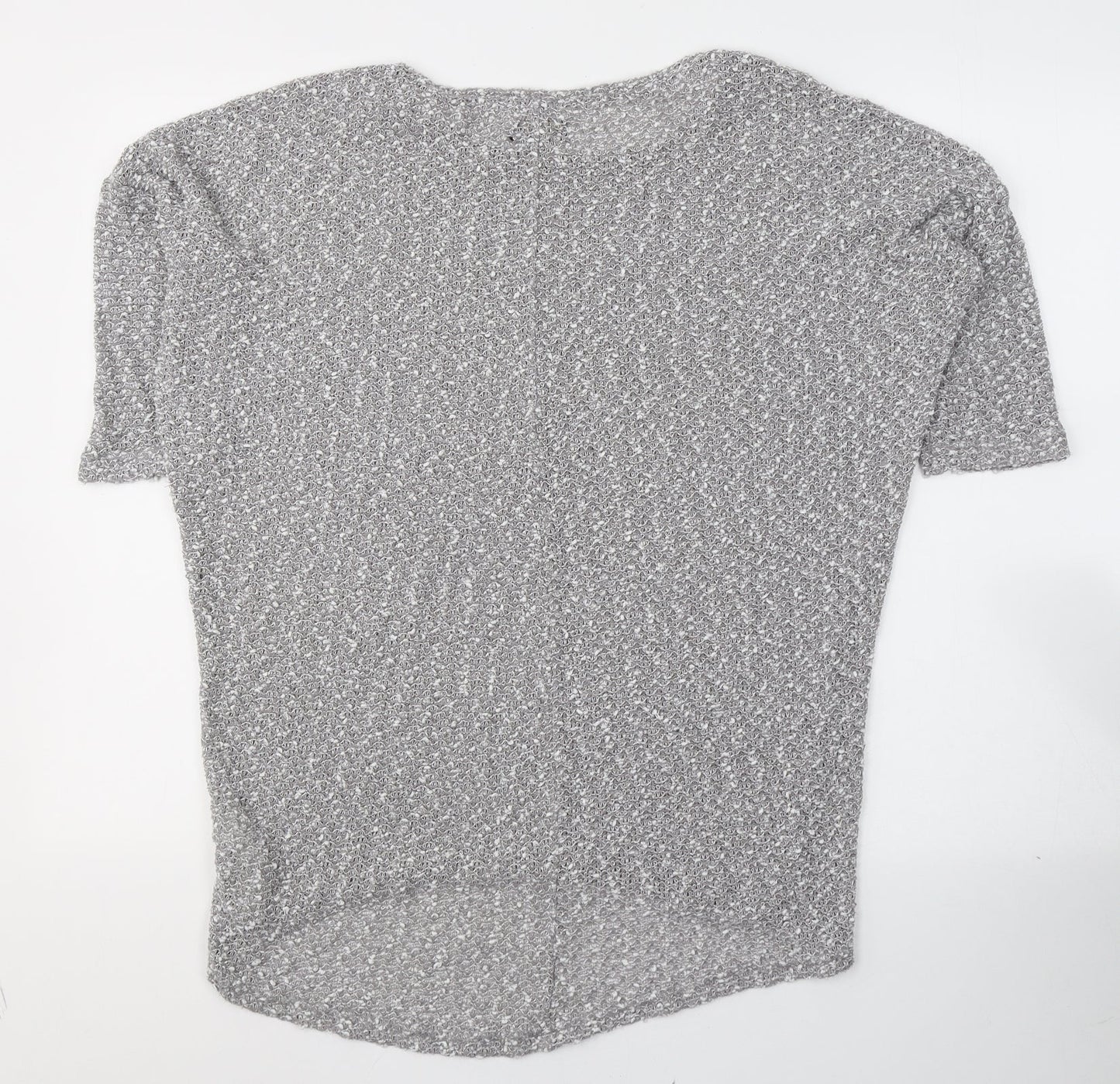 New Look Womens Grey Round Neck  Polyester Pullover Jumper Size 10