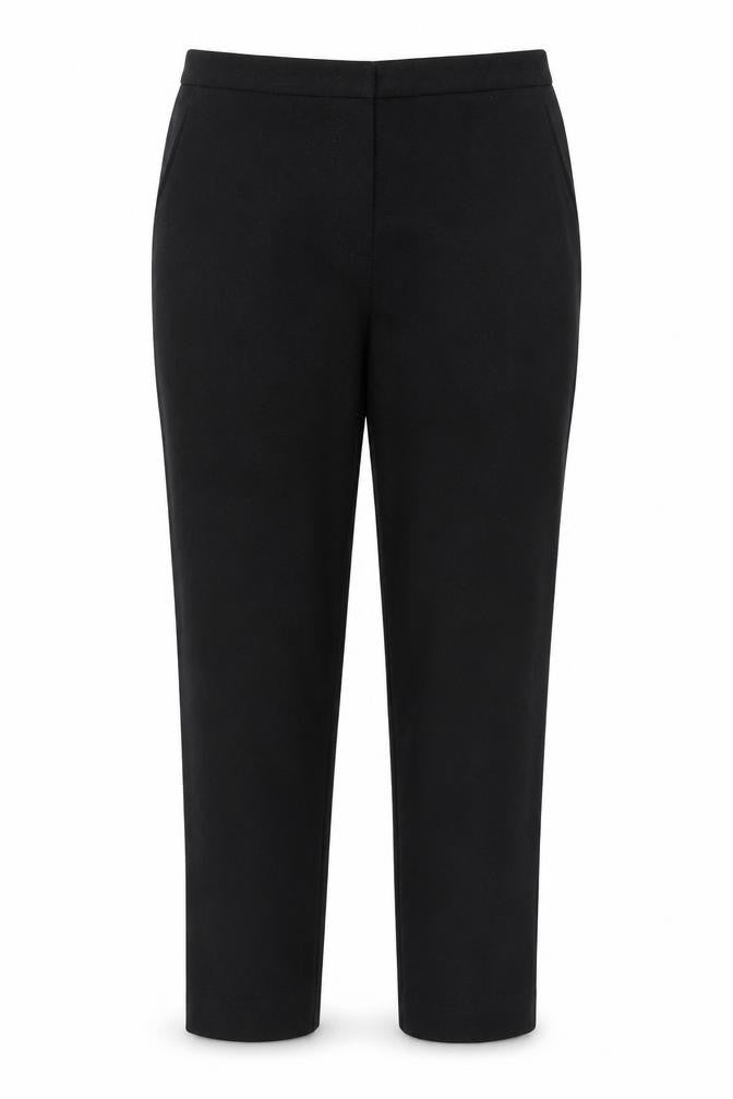 TU Womens Black  Polyester Trousers  Size 14 L28 in Regular Buckle