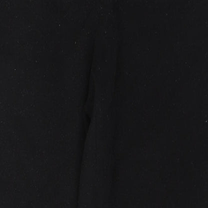 Tu Womens Black  Polyester Trousers  Size 14 L28 in Regular Buckle
