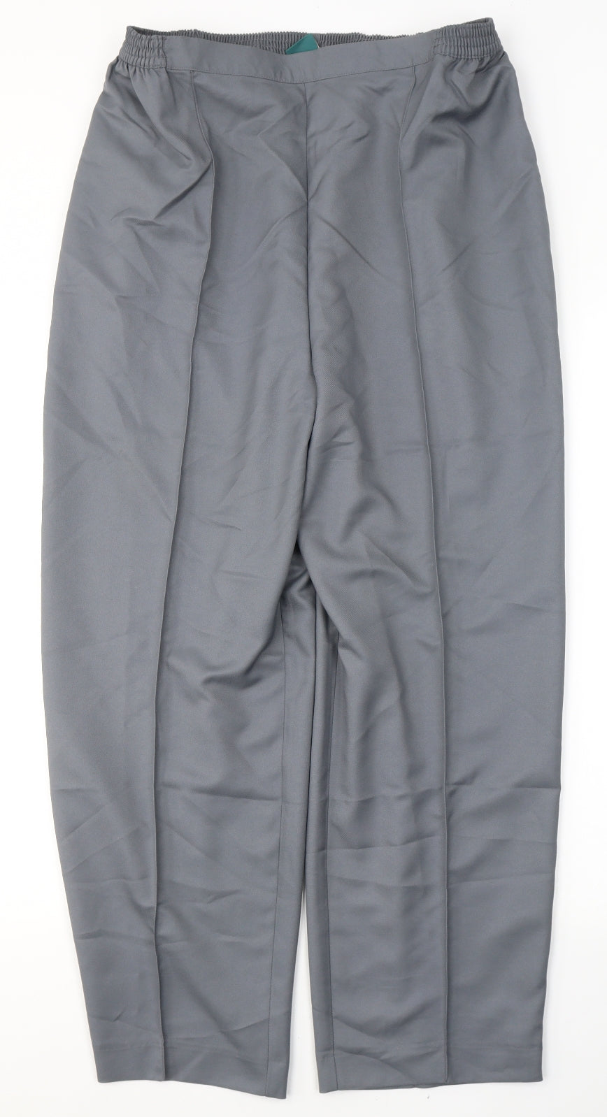Amber Womens Grey  Polyester Trousers  Size 16 L27 in Regular