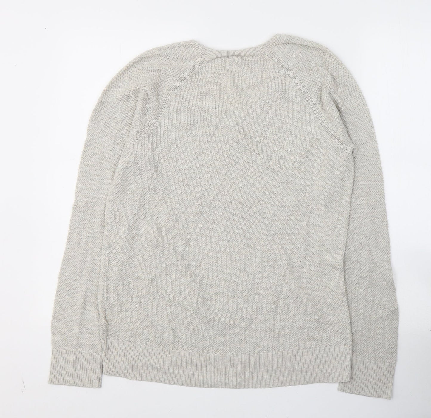 Gap Mens Beige Round Neck  Cotton Pullover Jumper Size M