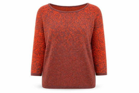 Selected Femme Womens Orange Round Neck  Nylon Pullover Jumper Size XS