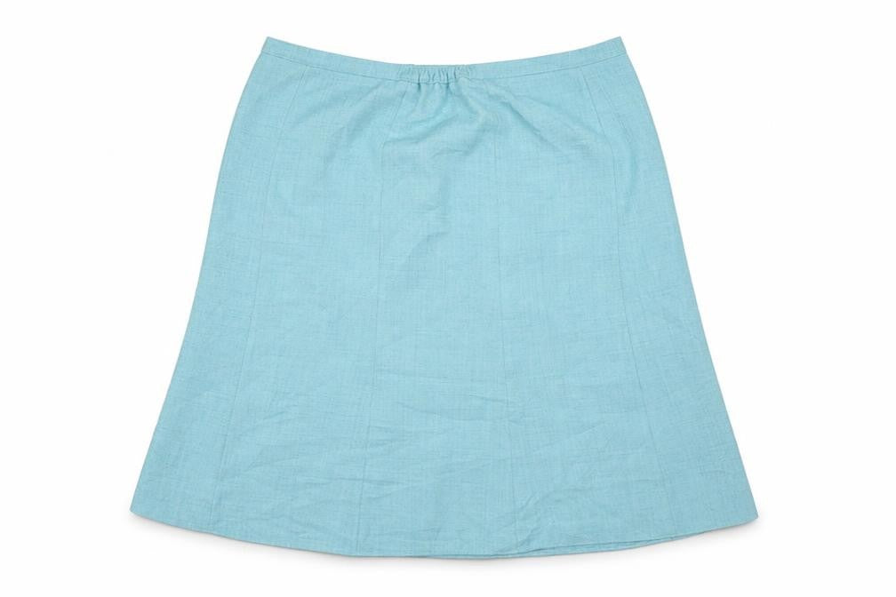 EWM Womens Blue  Polyester A-Line Skirt Size 18   Zip
