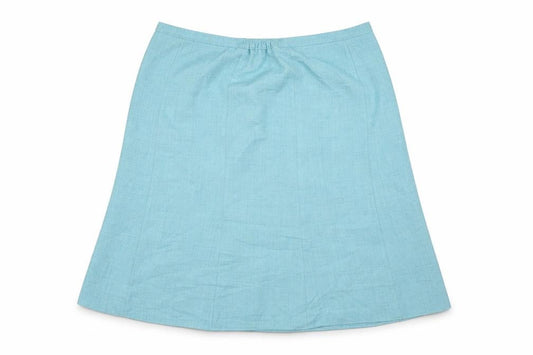 EWM Womens Blue  Polyester A-Line Skirt Size 18   Zip