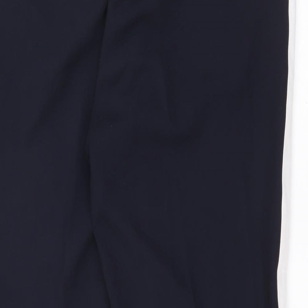 ASOS Womens Blue  Polyester Trousers  Size 34 in L28 in Regular Zip