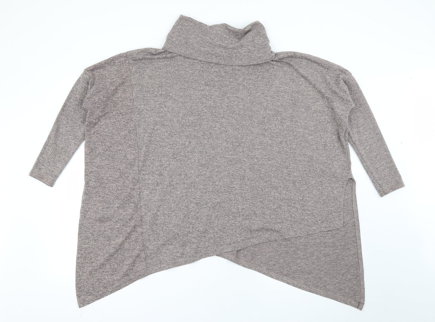 New Look Womens Brown Roll Neck  Polyester Pullover Jumper Size S