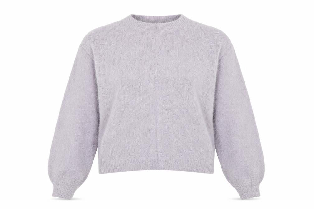 Nasty Gal Womens Purple Crew Neck  Nylon Pullover Jumper Size L