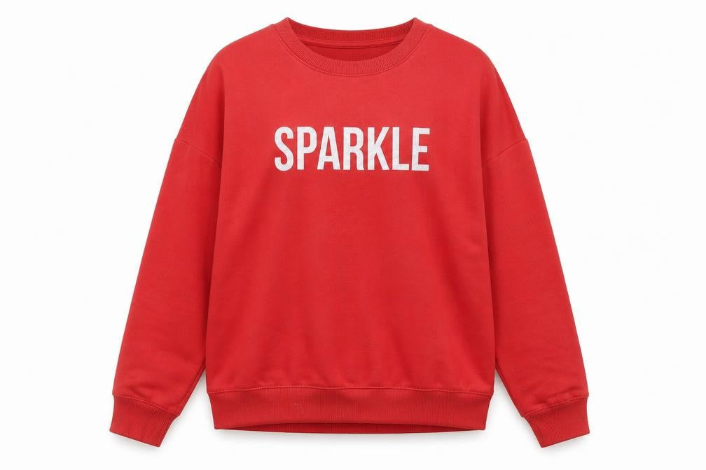 Papaya Womens Red  Polyester Pullover Sweatshirt Size M  Pullover
