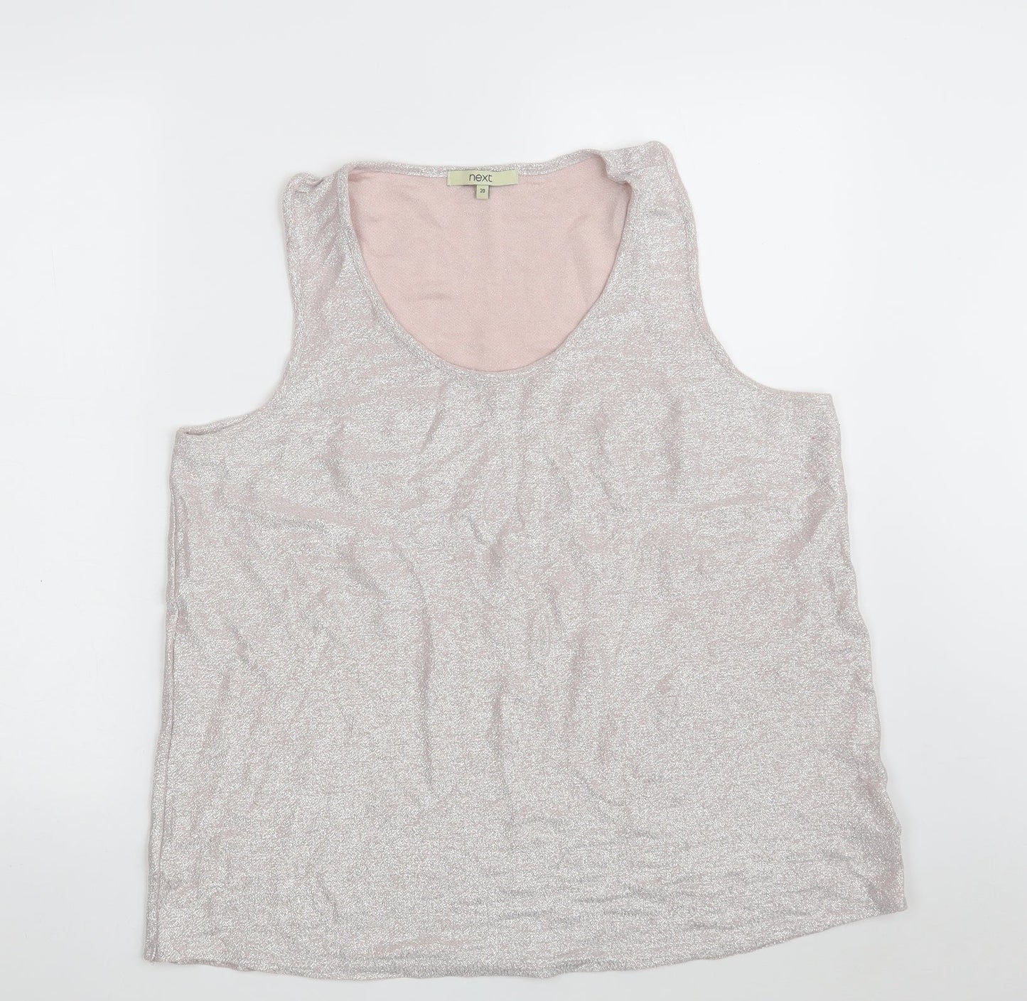 NEXT Womens Pink  Viscose Vest Sweatshirt Size 20