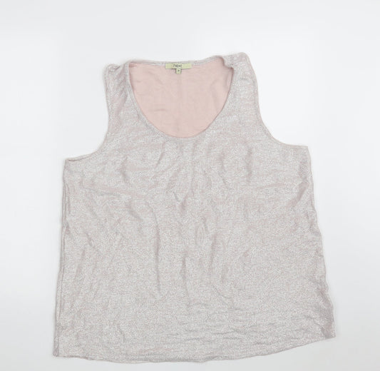 NEXT Womens Pink  Viscose Vest Sweatshirt Size 20