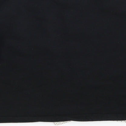 Marks & Spencer Girls Black  Cotton Pullover Sweatshirt Size 11-12 Years   - Future