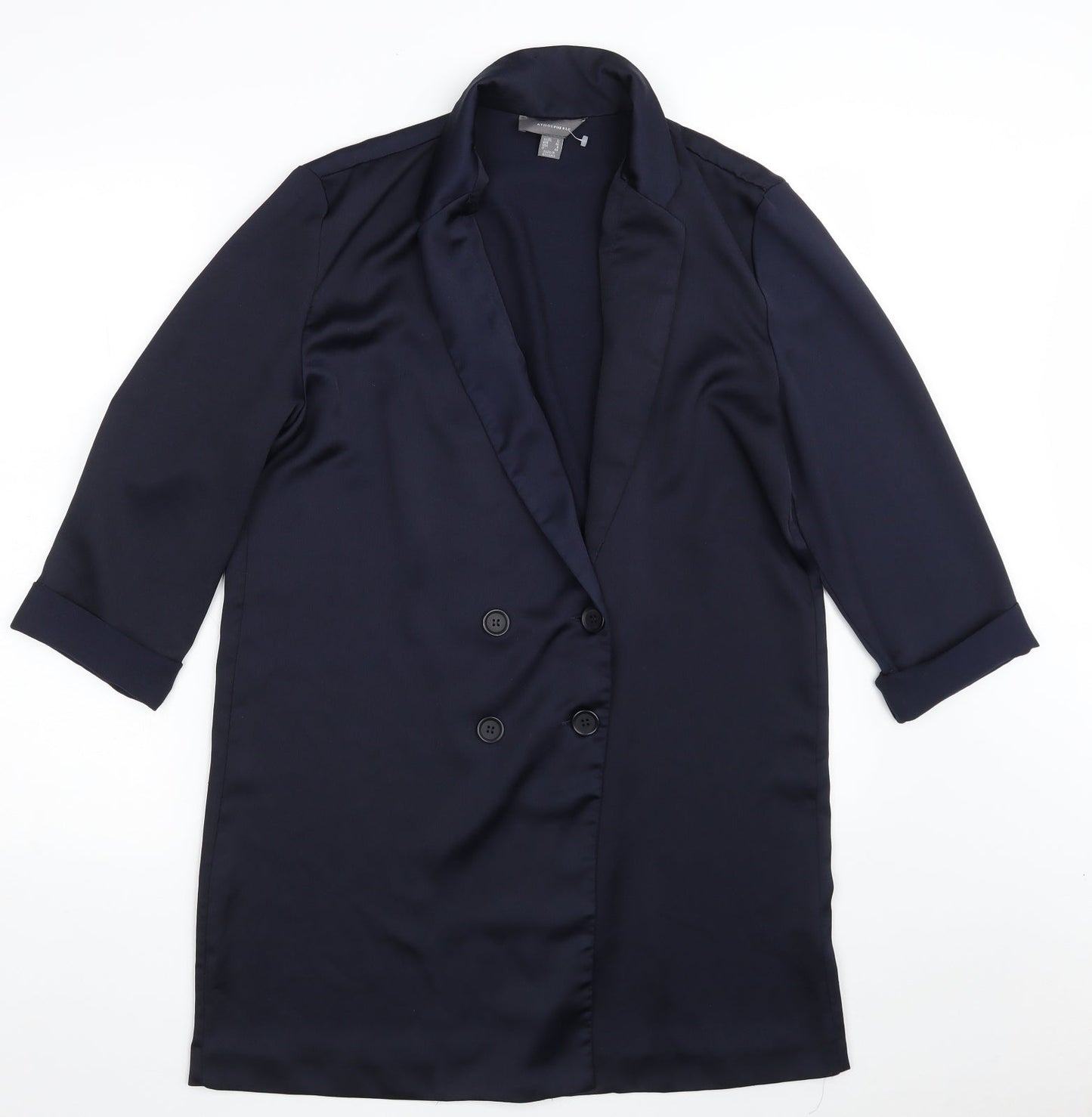 Atmosphere Womens Blue   Jacket  Size 12  Button