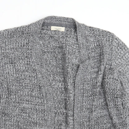River Island Womens Grey V-Neck  Acrylic Wrap Jumper Size M