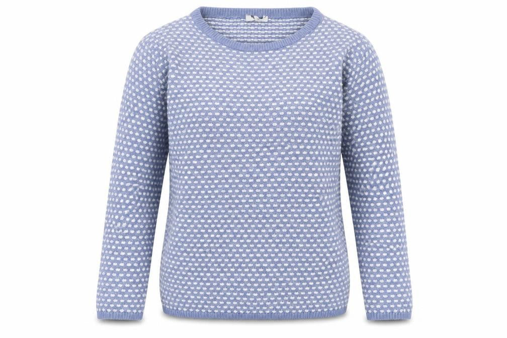 C&A Womens Blue Round Neck  Acrylic Pullover Jumper Size L