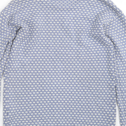 C&A Womens Blue Round Neck  Acrylic Pullover Jumper Size L