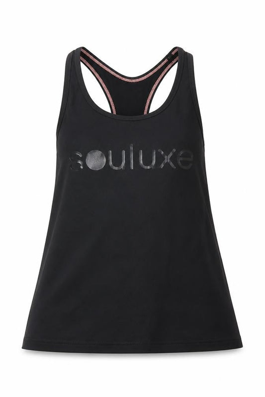 Souluxe Girls Black  Polyester Pullover Tank Size 4-5 Years Scoop Neck Pullover