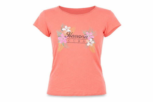 Primark Womens Orange  Cotton Basic T-Shirt Size 4 Crew Neck - Havana