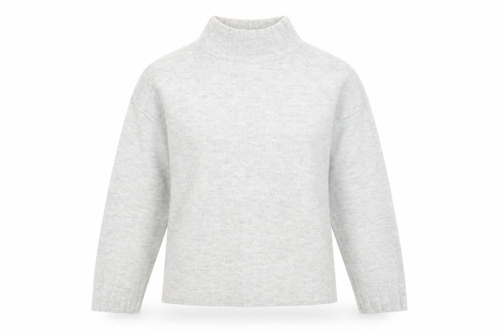 Primark Womens Grey High Neck  Acrylic Pullover Jumper Size 10