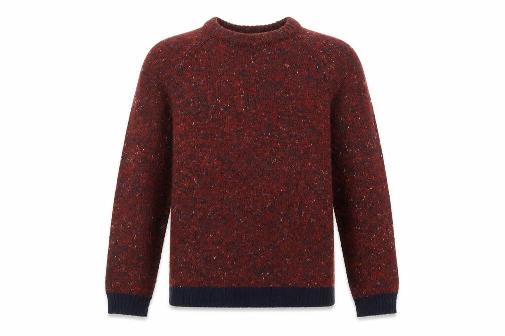 River Island Mens Red Crew Neck  Acrylic Pullover Jumper Size M