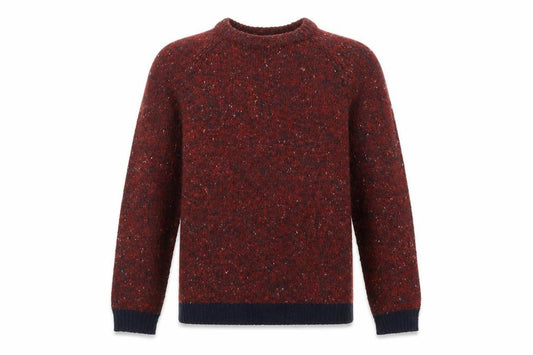River Island Mens Red Crew Neck  Acrylic Pullover Jumper Size M
