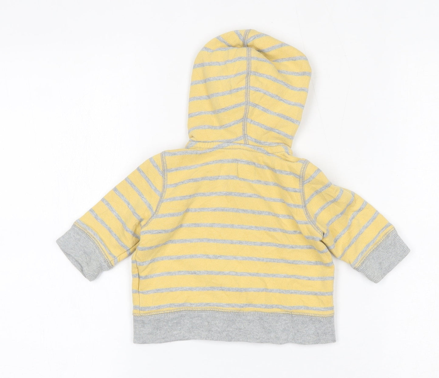 Gap Baby Yellow Striped 100% Cotton Full Zip Jumper Size 3-6 Months  Zip