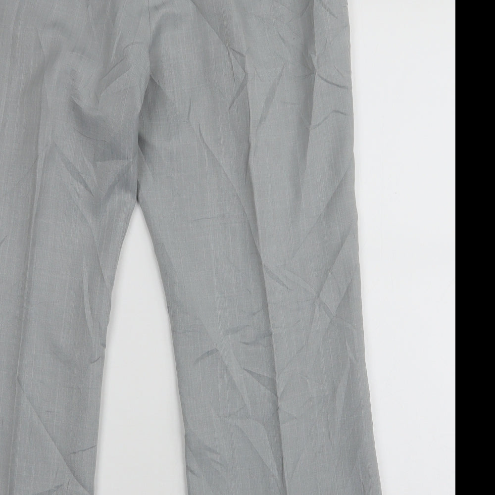 Atmoshpere Womens Grey  Polyester Trousers  Size 16 L27 in Regular Zip