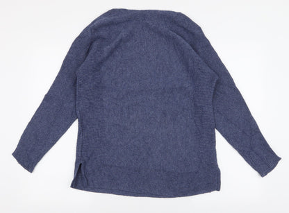 Dorothy Perkins Womens Blue Boat Neck  Polyester Pullover Jumper Size 8