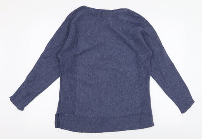 Dorothy Perkins Womens Blue Boat Neck  Polyester Pullover Jumper Size 8
