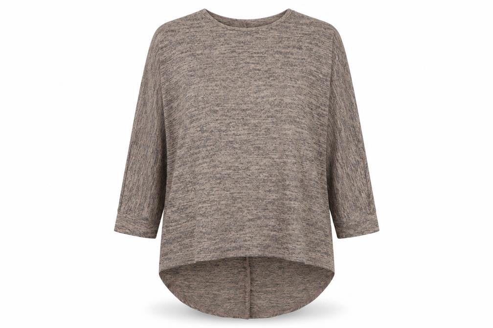 New Look Womens Beige Boat Neck  Polyester Pullover Jumper Size L
