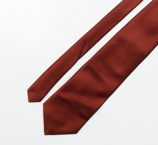 Domino  Mens Brown  Polyester Pointed Tie One Size