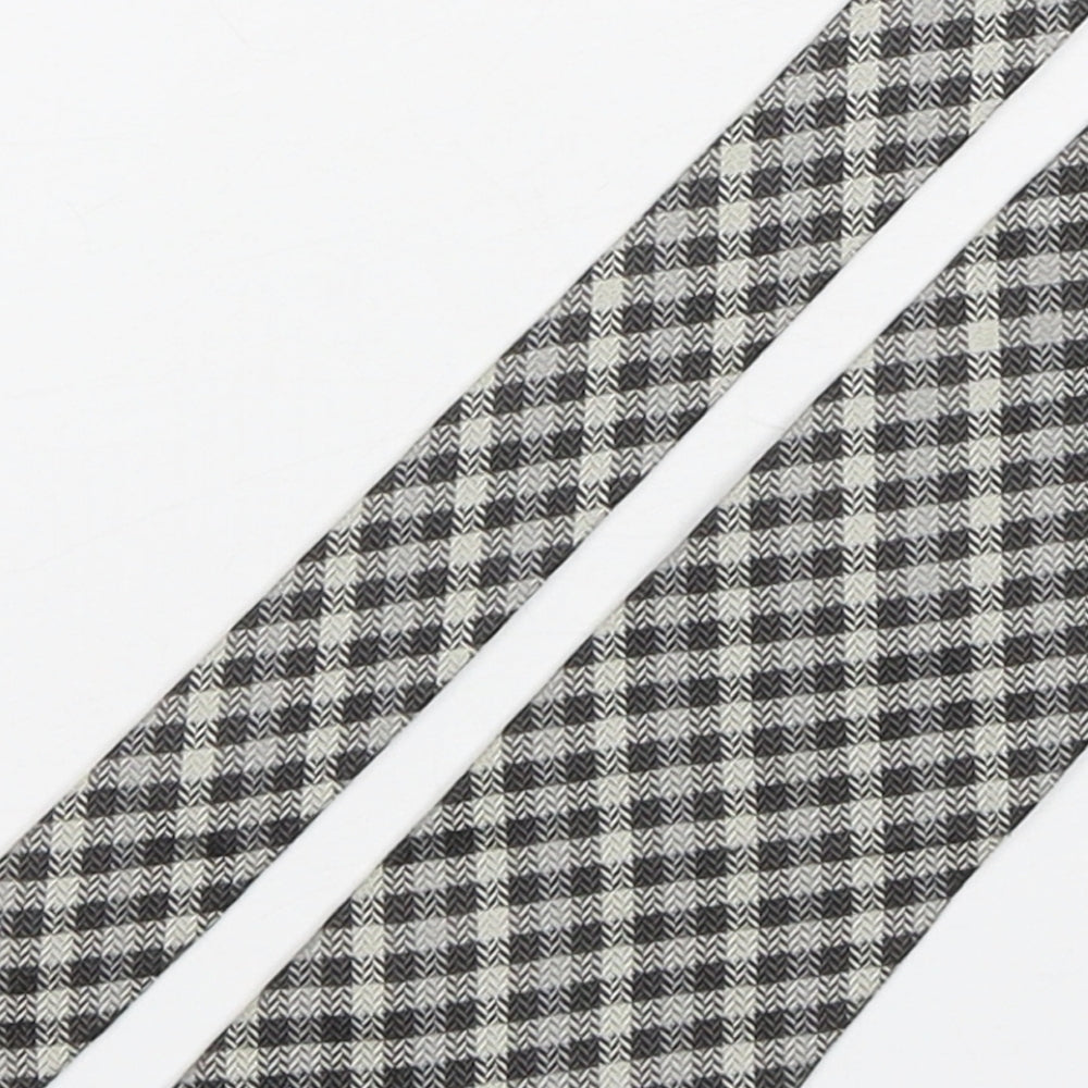 Geoffrey Beene  Mens Multicoloured Plaids & Checks Silk Pointed Tie One Size