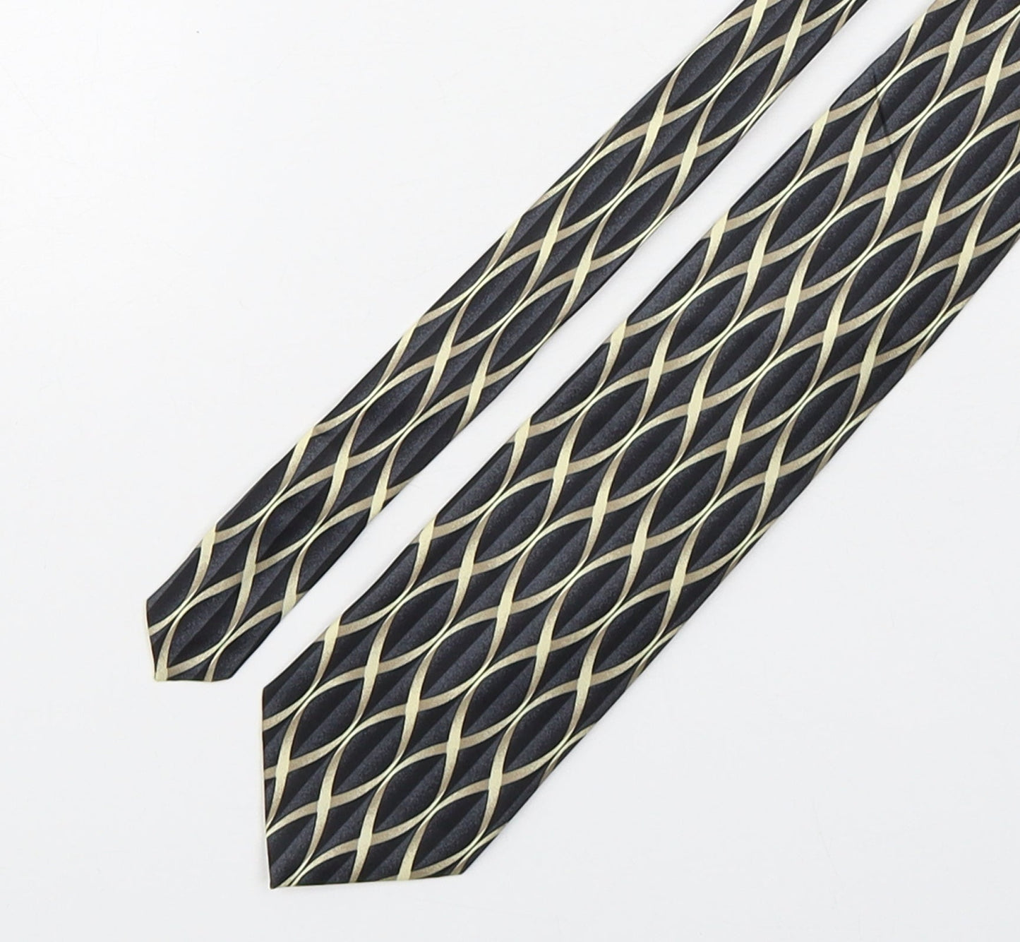 Marks and Spencer Mens Multicoloured Geometric Silk Pointed Tie One Size