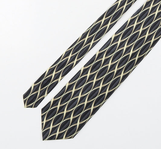 Marks and Spencer Mens Multicoloured Geometric Silk Pointed Tie One Size