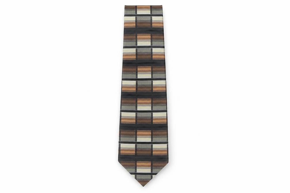 Alexander Julian  Mens Multicoloured Plaids & Checks Polyester Pointed Tie One Size