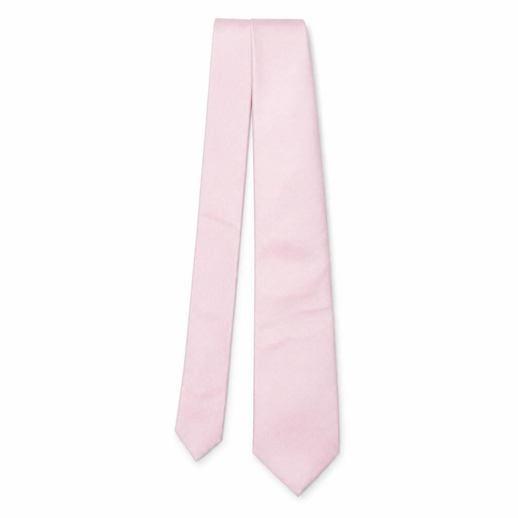 Blazer  Mens Pink Striped Silk Pointed Tie One Size