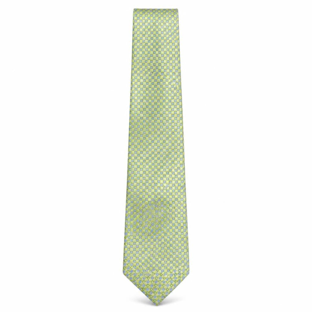Y&G Mens Multicoloured Plaids & Checks Silk Pointed Tie One Size