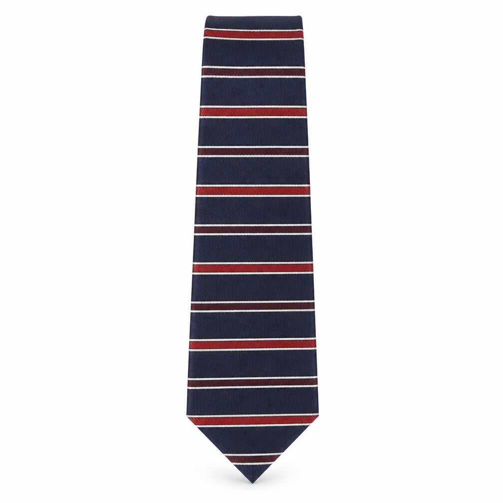 Marks & Spencer Mens Multicoloured Striped Polyester Pointed Tie One Size