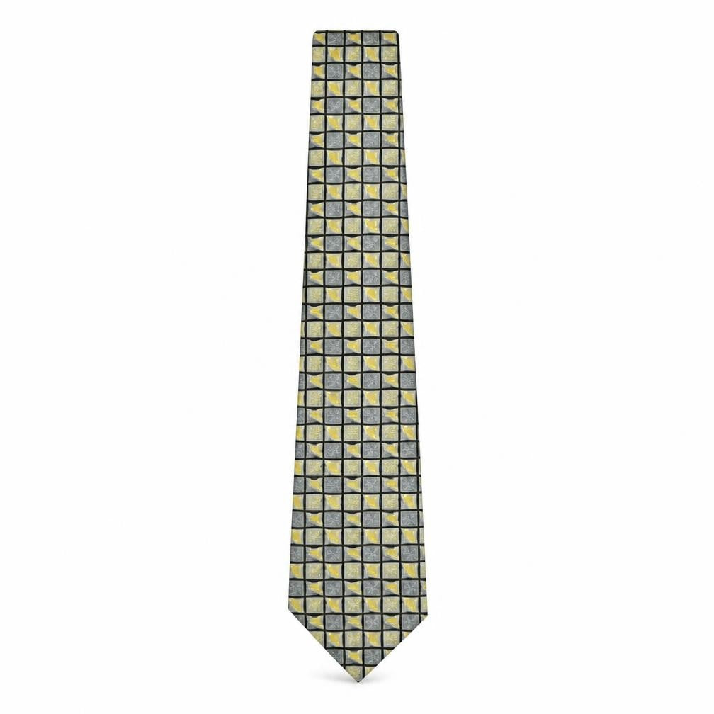 Beau Monde Mens Multicoloured Plaids & Checks Silk Pointed Tie One Size