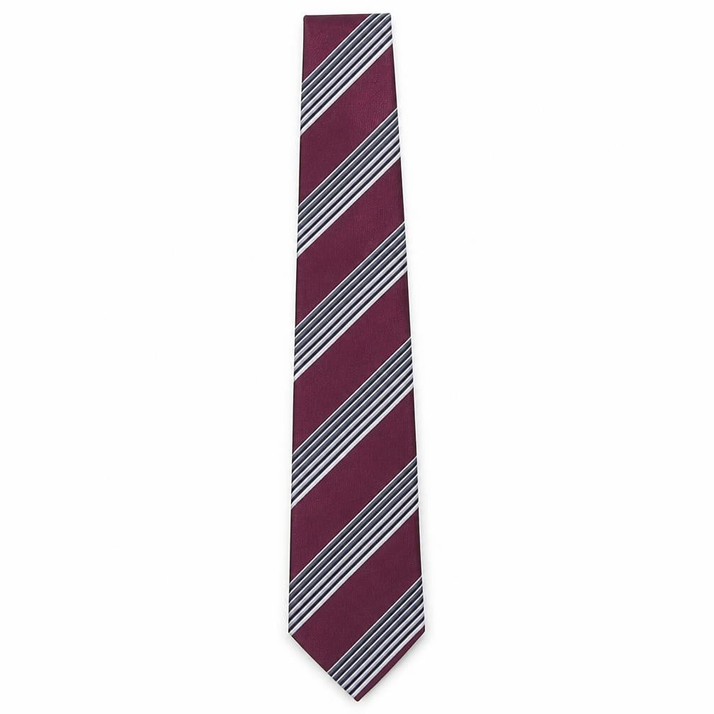 Marks & Spencer Mens Multicoloured Striped Silk Pointed Tie One Size