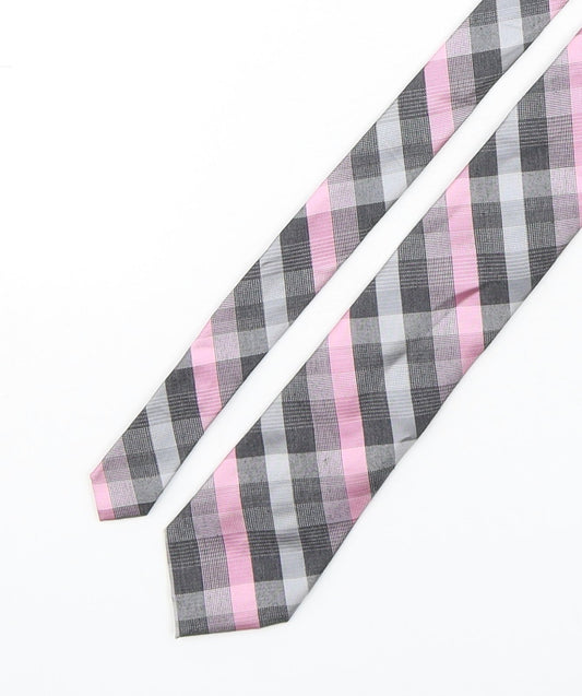 Van Hausen  Mens Multicoloured Striped Polyester Pointed Tie One Size