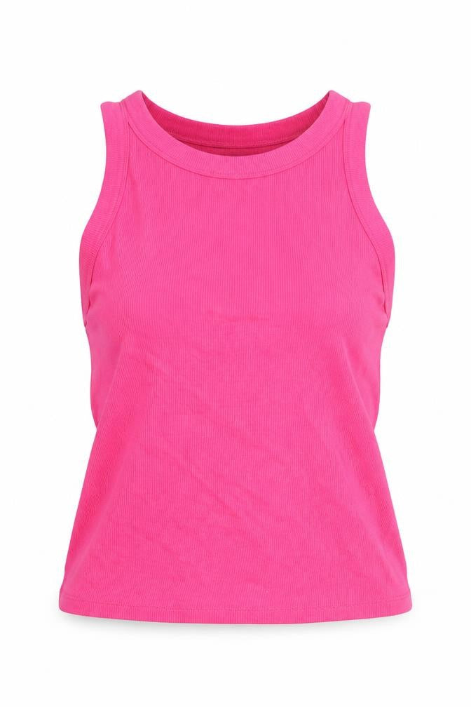 Stradivarius Womens Pink  Cotton Cropped T-Shirt Size L Round Neck
