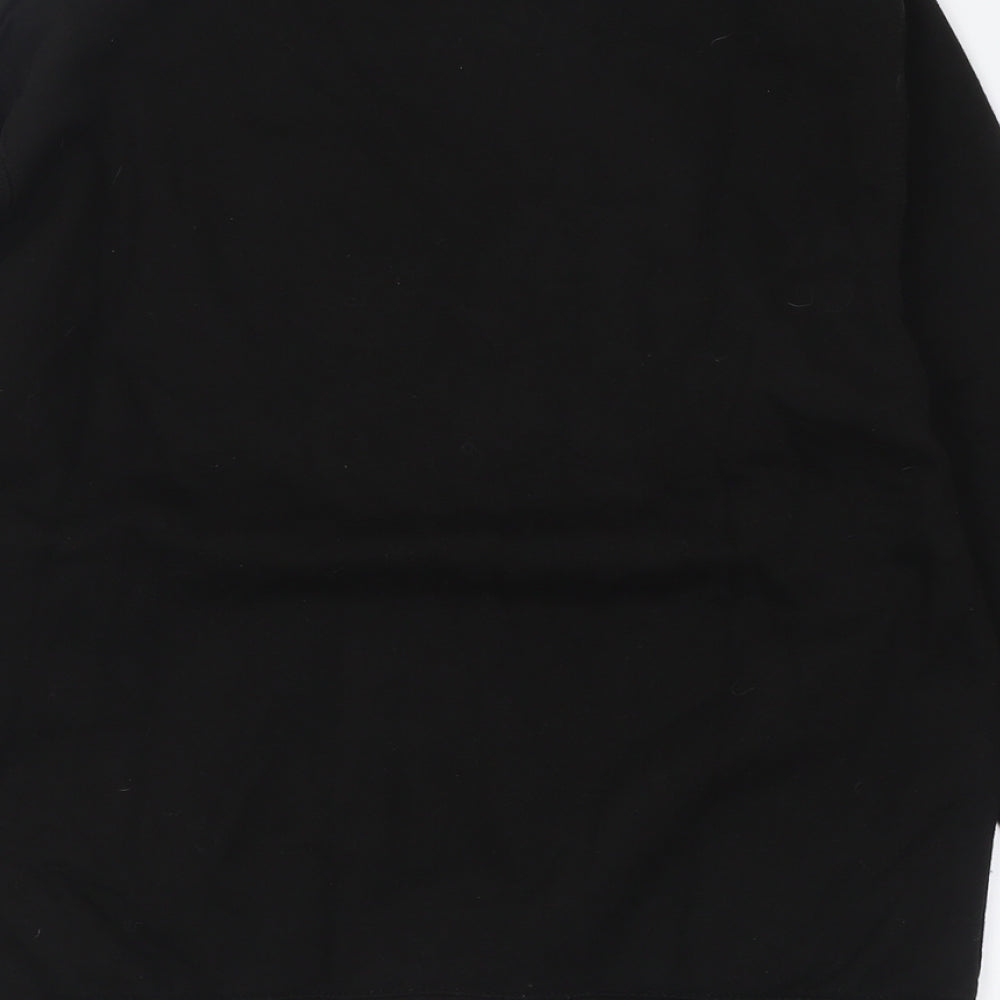 Just Hoods Mens Black  Cotton Pullover Sweatshirt Size M   - rule your district