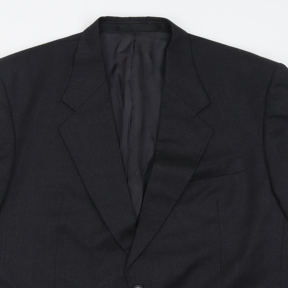 Burton Mens Grey  Wool Jacket Suit Jacket Size 44