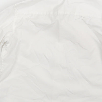 F&F Boys White  Polyester Basic Button-Up Size 5-6 Years Collared Button