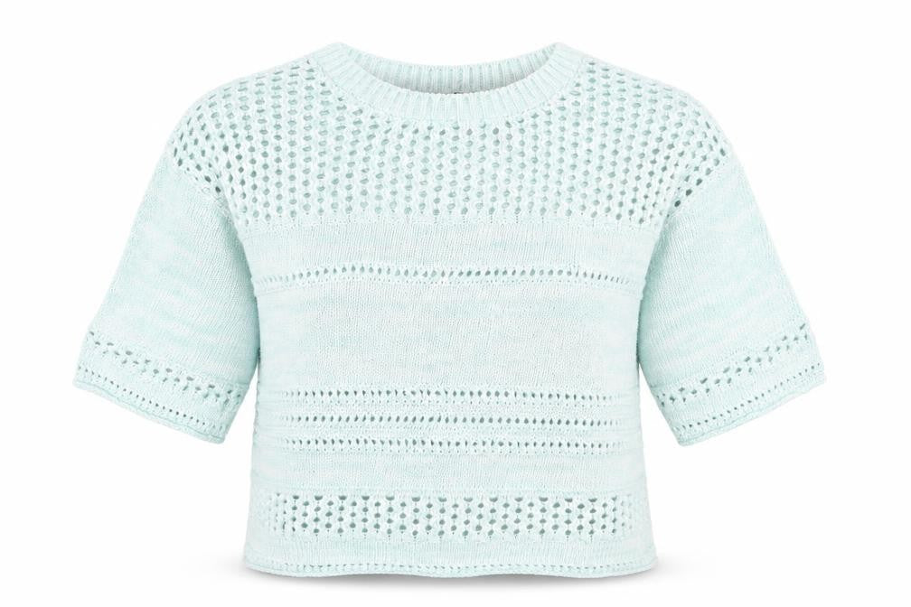 Atmosphere Womens Green Round Neck  Cotton Pullover Jumper Size S