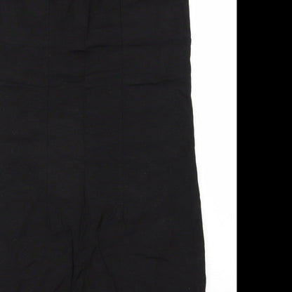Preloved Capsule Womens Black  Viscose Shift  Size 12  Round Neck Pullover - Label