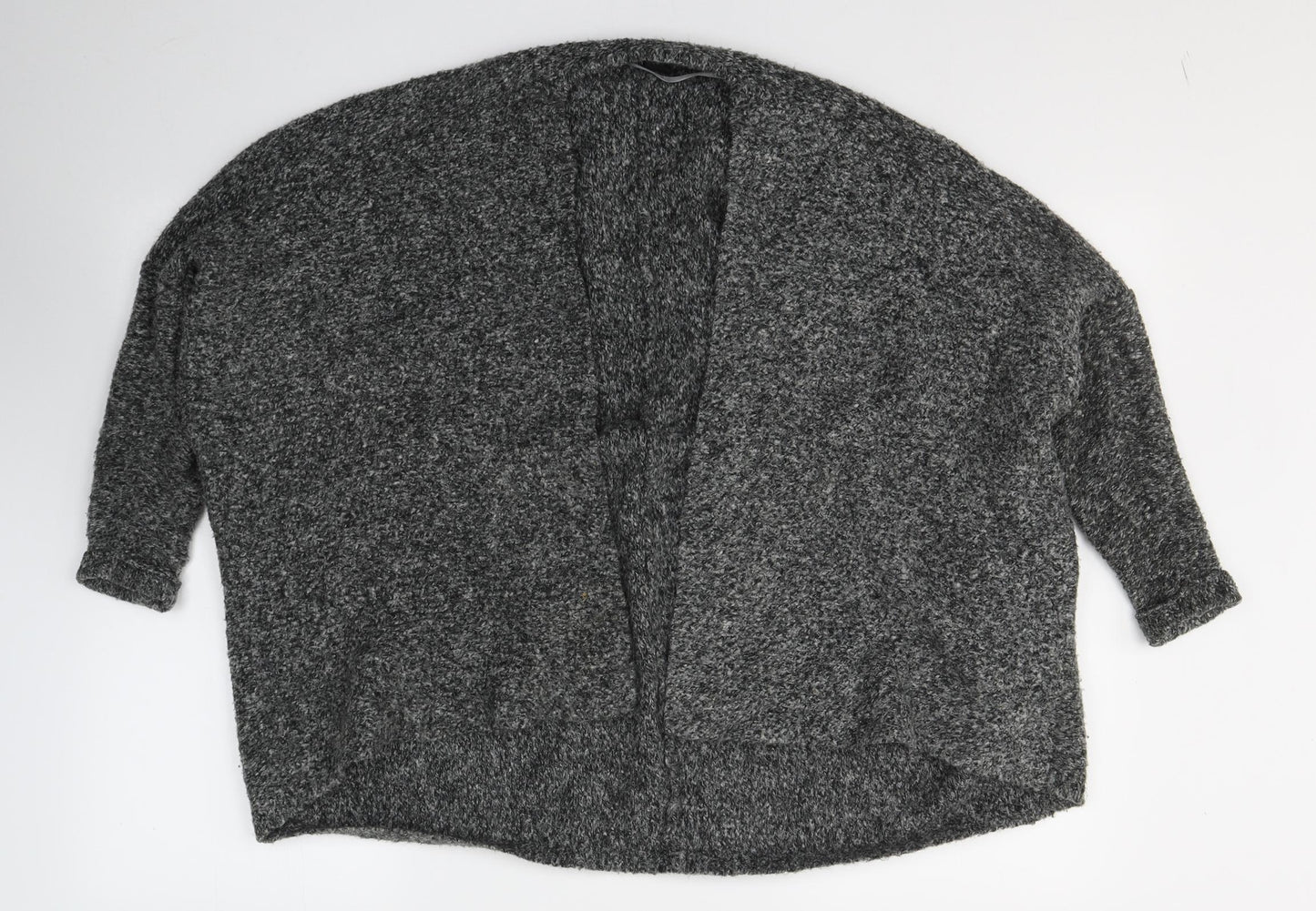 Atmosphere Womens Grey V-Neck  Acrylic Cardigan Jumper Size 8
