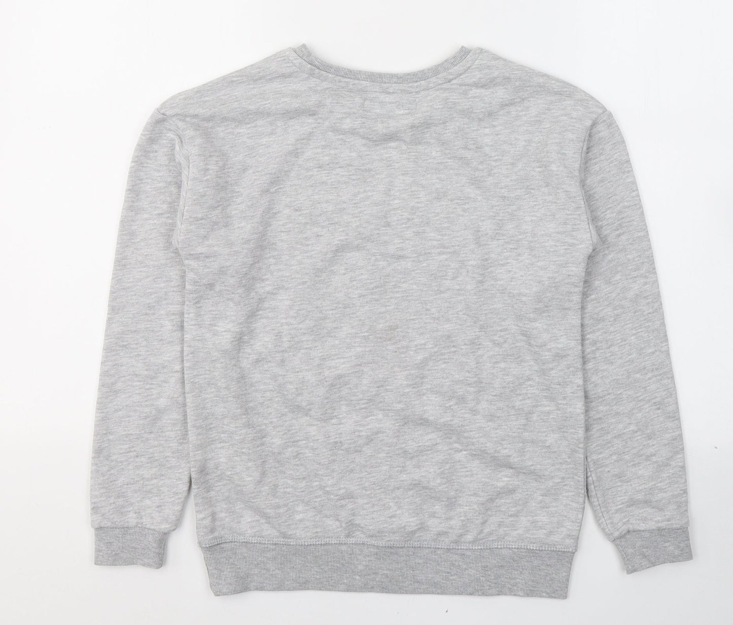 Primark Girls Grey  Cotton Pullover Sweatshirt Size 10-11 Years  Pullover