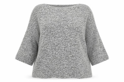 Marble Womens Grey Round Neck  Cotton Pullover Jumper Size 14